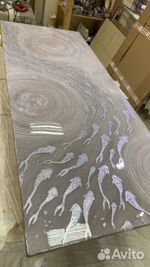 Интерьерная картина Серебряные рыбки