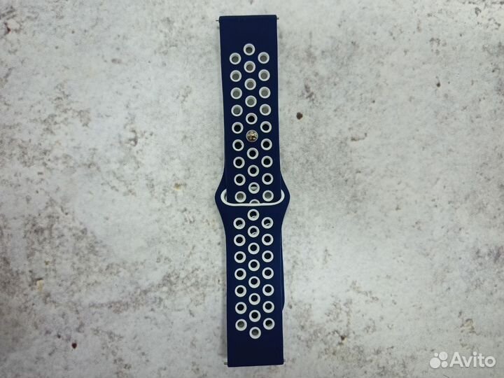 Ремешок Sport силиконовый 22мм (Blue White)