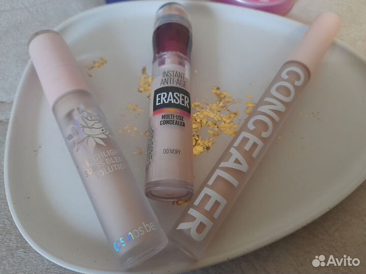 Консилер, вв крем, корректор для глаз, румяна