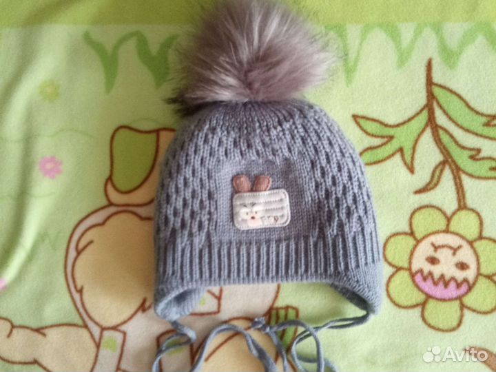 Шапки для мальчика 3-9мес