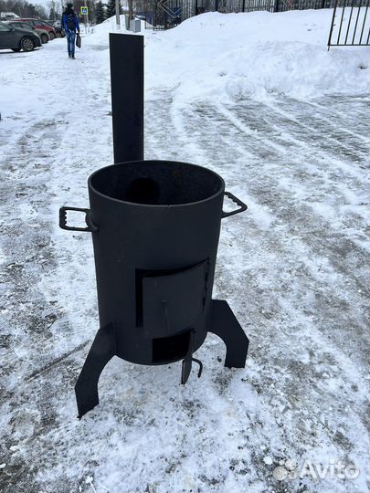 Печь для казана из толстой стали 10 мм