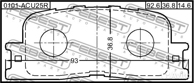 Колодки тормозные задние toyota camry (JPP) ACV30