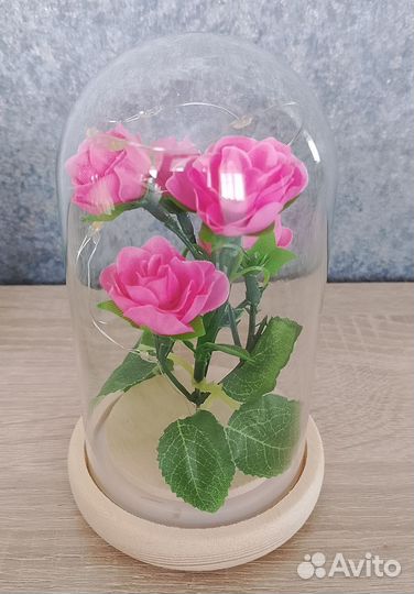 Розы в колбе