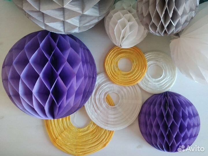 Бумажные фонарики на день рожд./выпускной/свадьбу