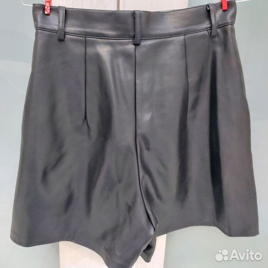Шорты женские кожаные