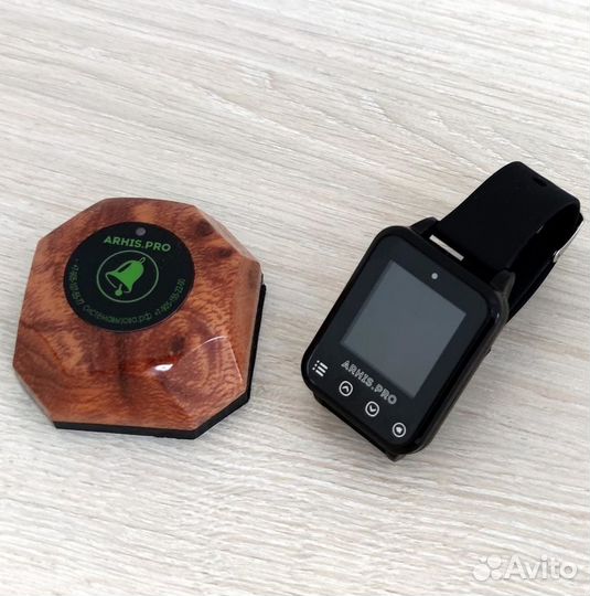 Кнопка вызова официанта Бургер с часами Элит