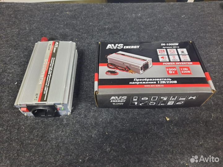 Инвертор автомобильный 12-220V, 1 Киловатт