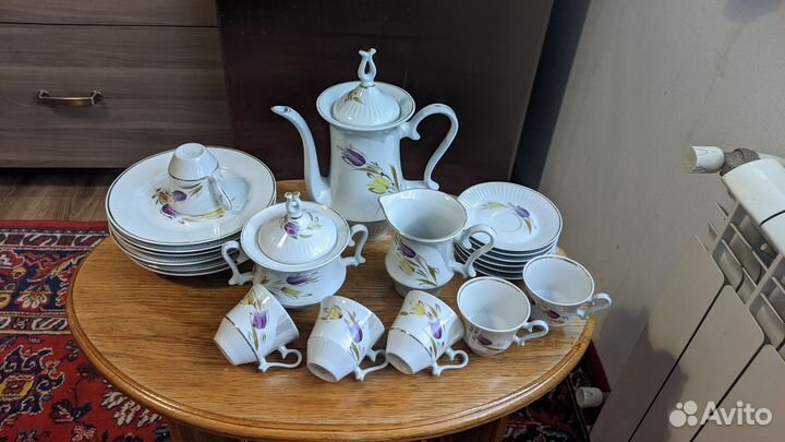 Сервиз кофейный СССР фарфор Барановка