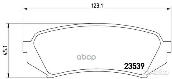 Колодки тормозные, задние P83049 Brembo