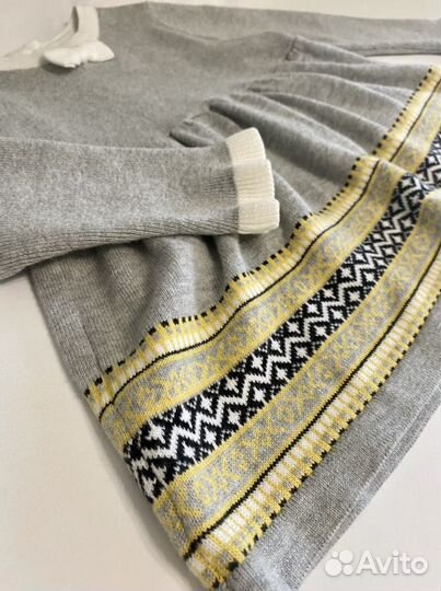 Платье для девочки теплое