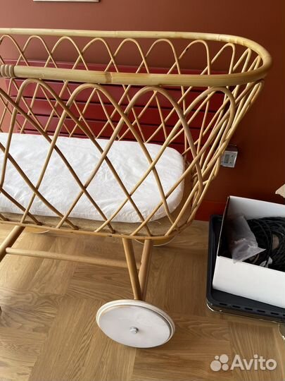 Итальянская плетеная колыбель люлька Italbaby