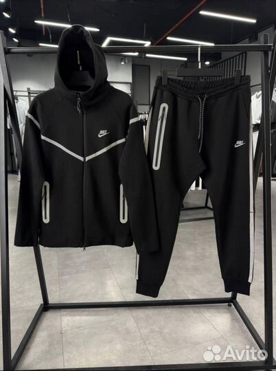 Костюм Nike Tech Fleece чёрный