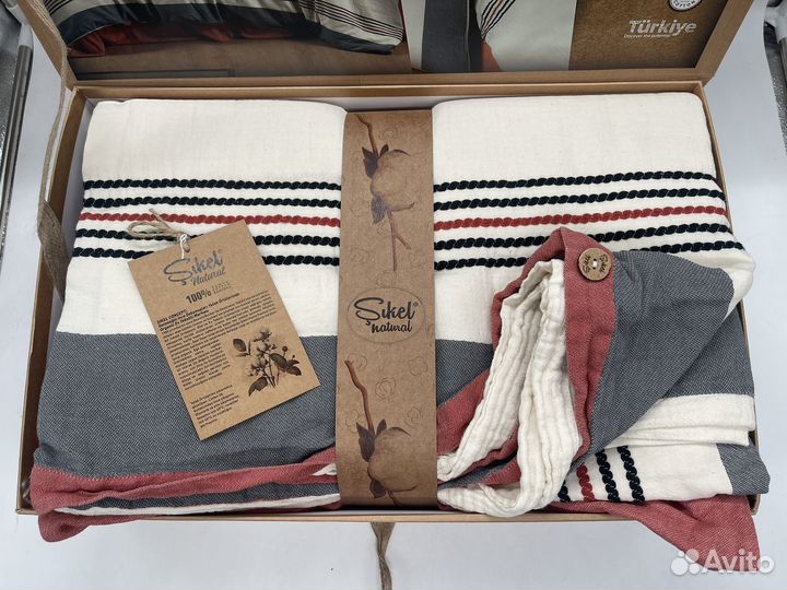 Постельное белье евро вареный хлопок 4 наволочки