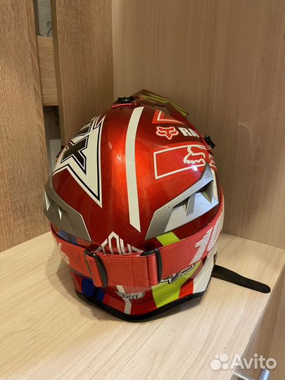 Кроссовый шлем fox racing