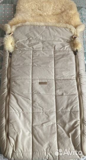 Зимний конверт в коляску на овчине