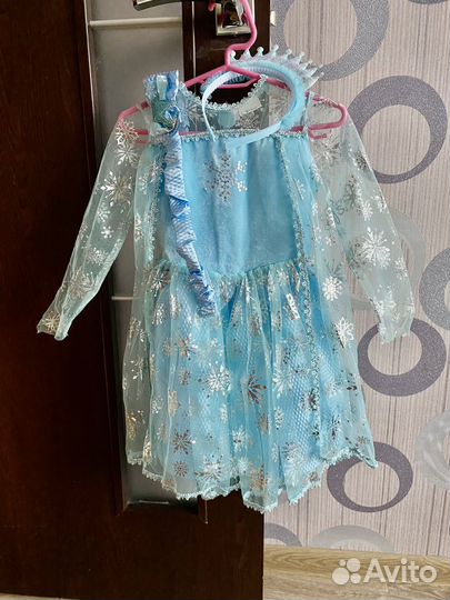 Новогоднее платье 92, платье снежинки