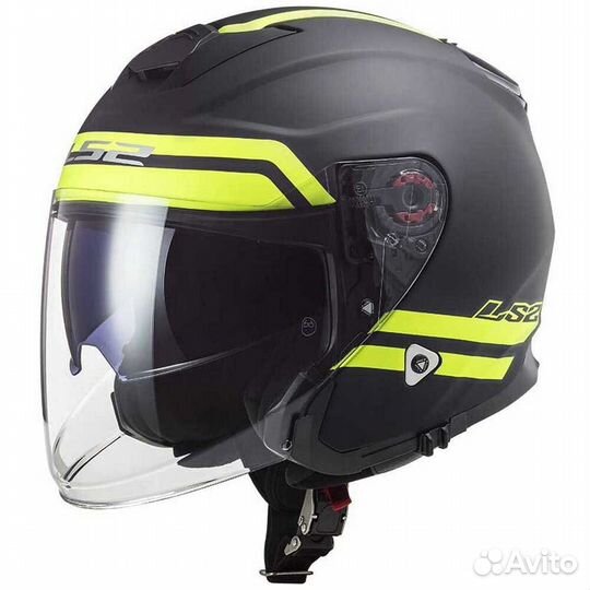 LS2 OF521 Infinity Hyper Open Face Helmet Matt Tit