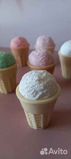 Мыло ручной работы мороженое ментол вкусняшка