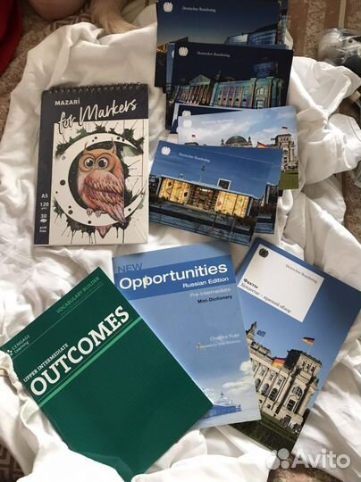 Скетчбук для маркеров, словари, карточки Германия