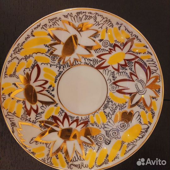 Чайные чашки с блюдцами лфз Ромашки