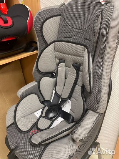 Автокресло 513 Teddy Bear (9-36кг) серое