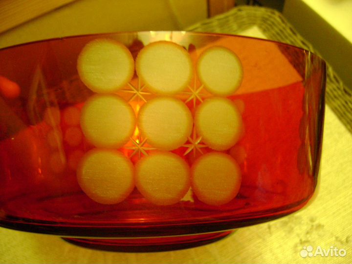 Ваза под фрукты б/у из СССР Д23см Колпино