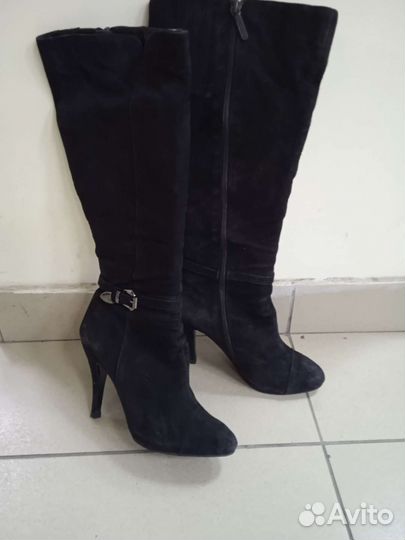 Сапоги женские велюровые