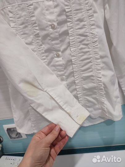 Рубашки, блузки в школу белые 1-2 класс