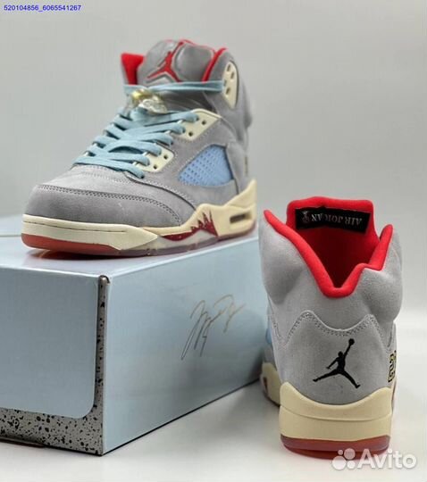 Кроссовки Nike Air Jordan 5 Retro Grey (Арт.56107)