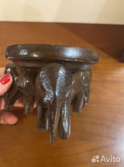 Слоники тарелочка, дерево Тайланд