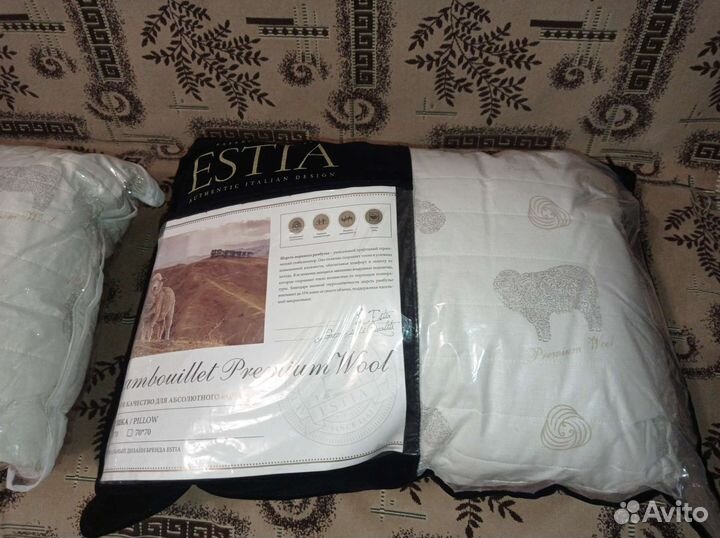 Подушки и одеяло новые