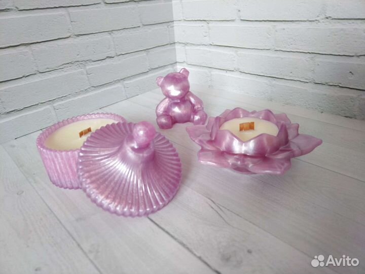 Подарочный набор со свечой