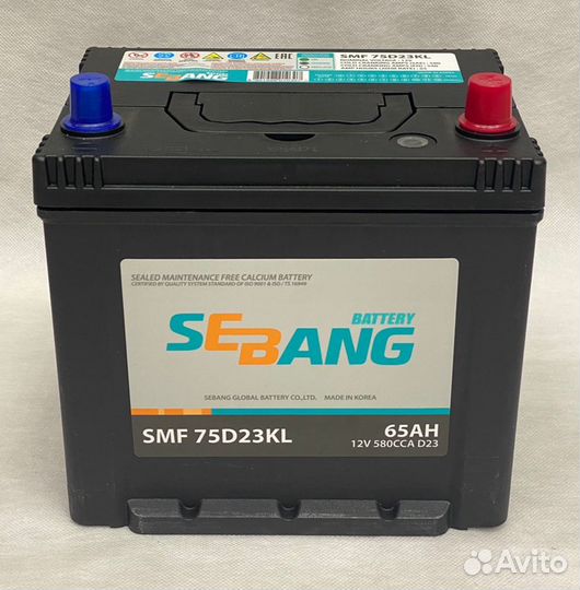 Автомобильный Аккумулятор Sebang 65 оп
