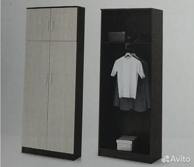 Шкаф с антресолью