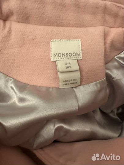 Zara, Monsoon пальто, куртки 3-4 года