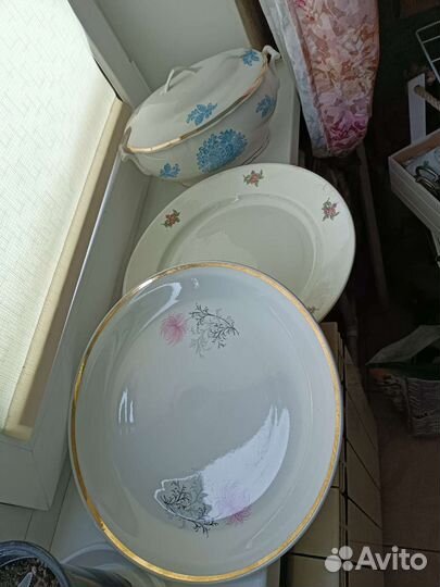 Посуда ссср:супница,чайник,тарелки,графин и др