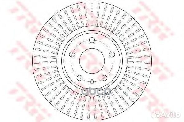Торм.диск пер.вент.320x30mm 5 отв. DF6148 TRW