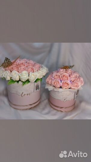 Букет из мыльных роз