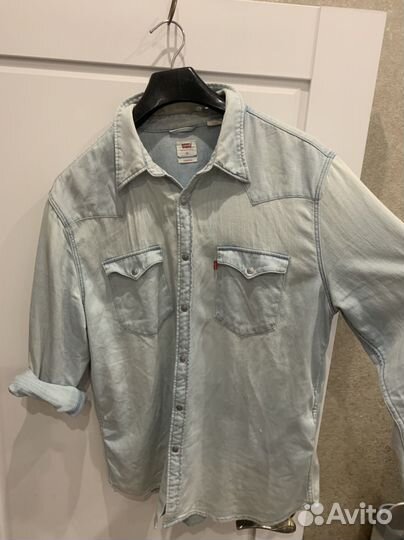 Рубашка levis XL джинсовая