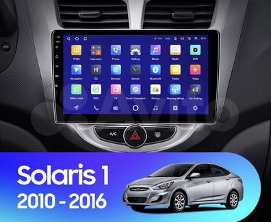 Штатная магнитола (шгу) на android Hyundai Solaris