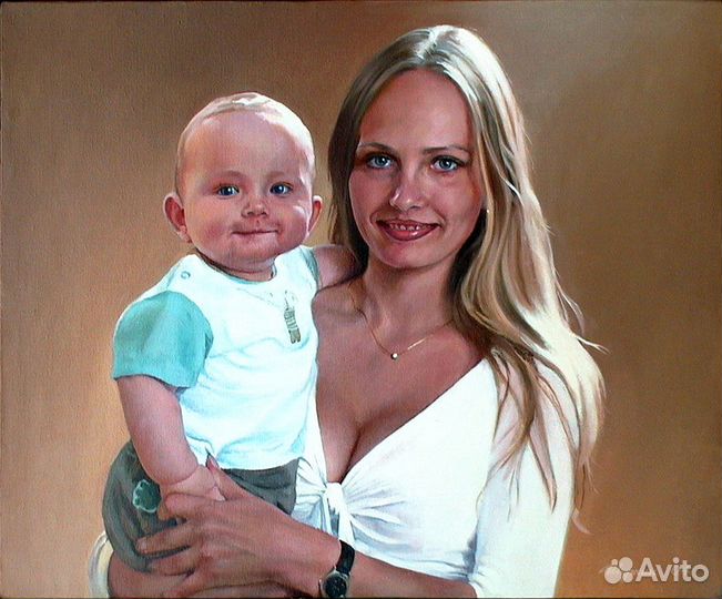 Настоящий портрет на заказ холст\масло