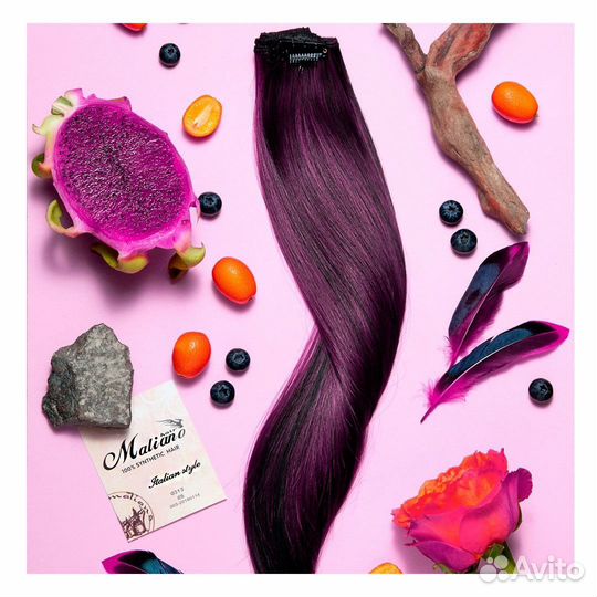 Волосы на заколках от производителя