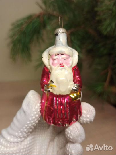 Игрушка Ёлочная Новогодняя Дед Мороз СССР