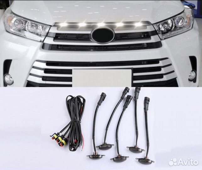 LED Лампы дхо в решетку радиатора