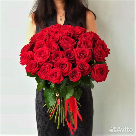 31 роза красная букет №445