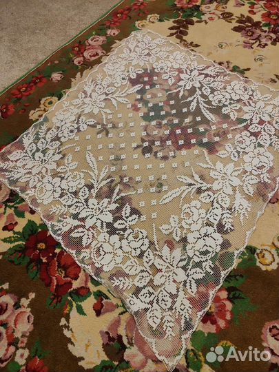 Скатерть филейная антикварная