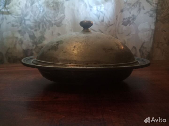 Блюдо сервировочное мельхиор посеребрение