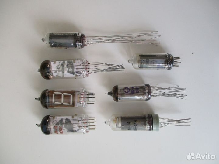 Радиолампы + индикаторы: ив, ин, П416А