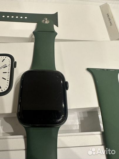 Часы apple watch 7 45 mm green