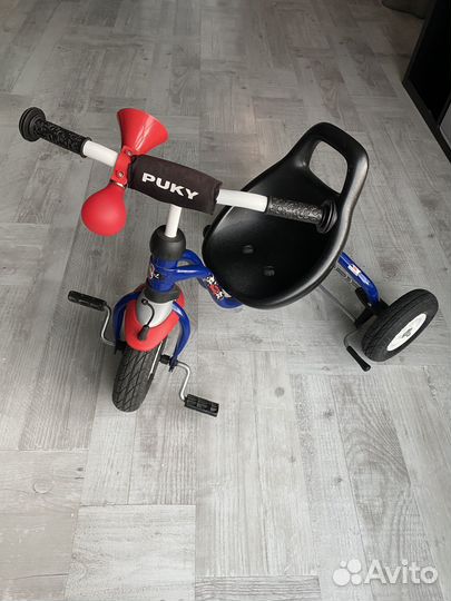 Трехколесный велосипед puky с ручкой